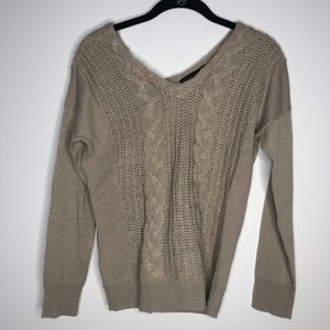 The Limited Cable Knit V-Neck Sweater Size XS